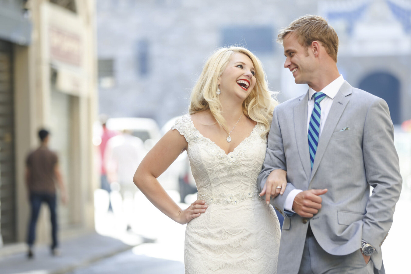 Bridal couple in Florence