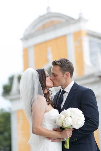 Catholic ceremony in Portofino on the Italian Riviera