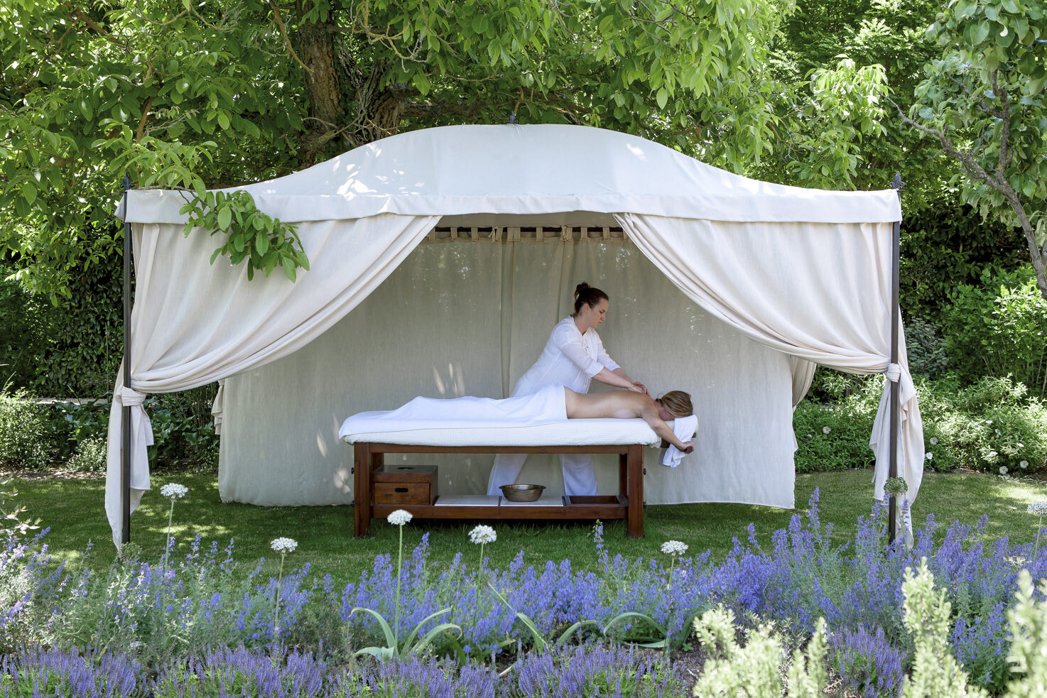 Massage in the gardens