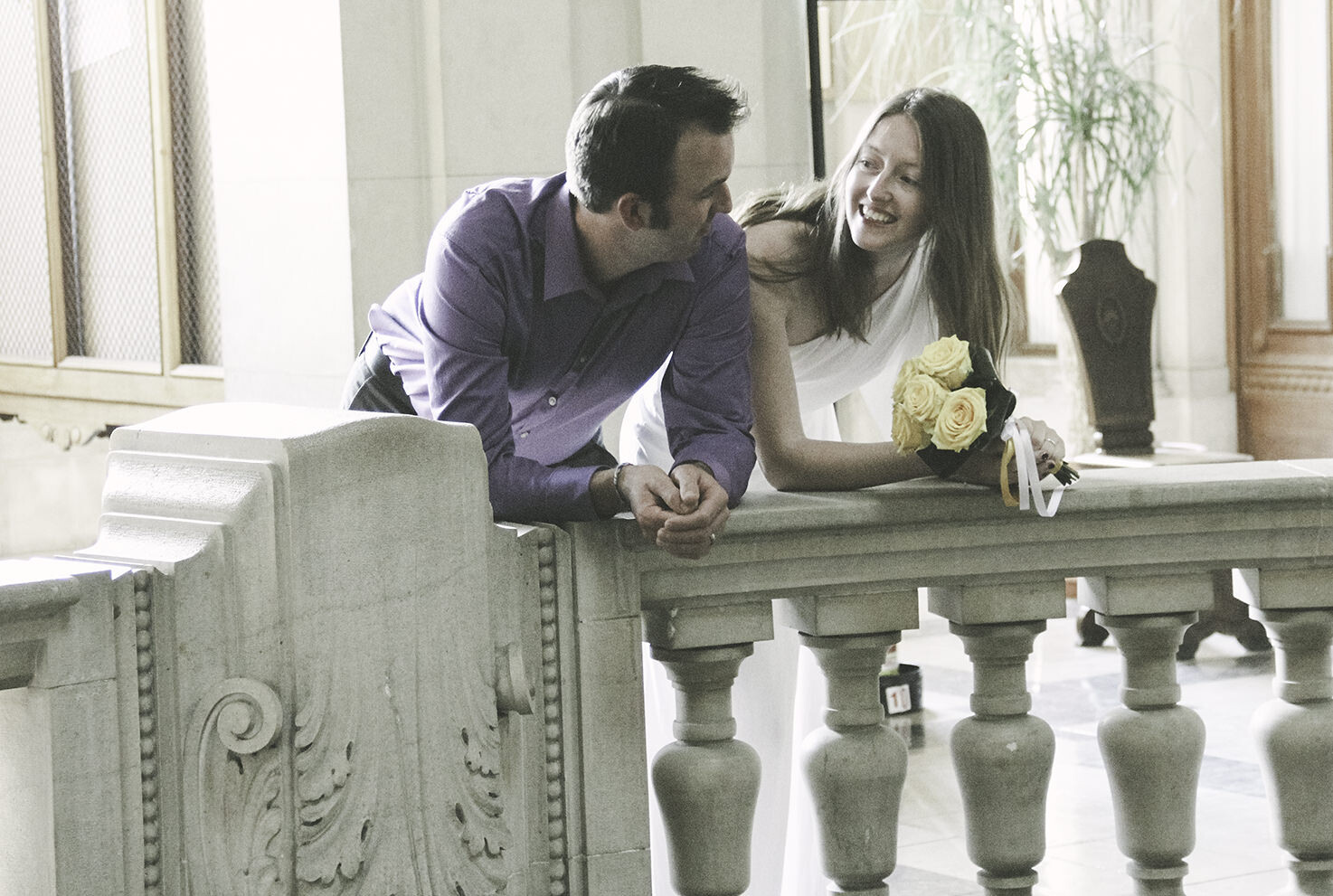 Bridal couple civil wedding in Udine