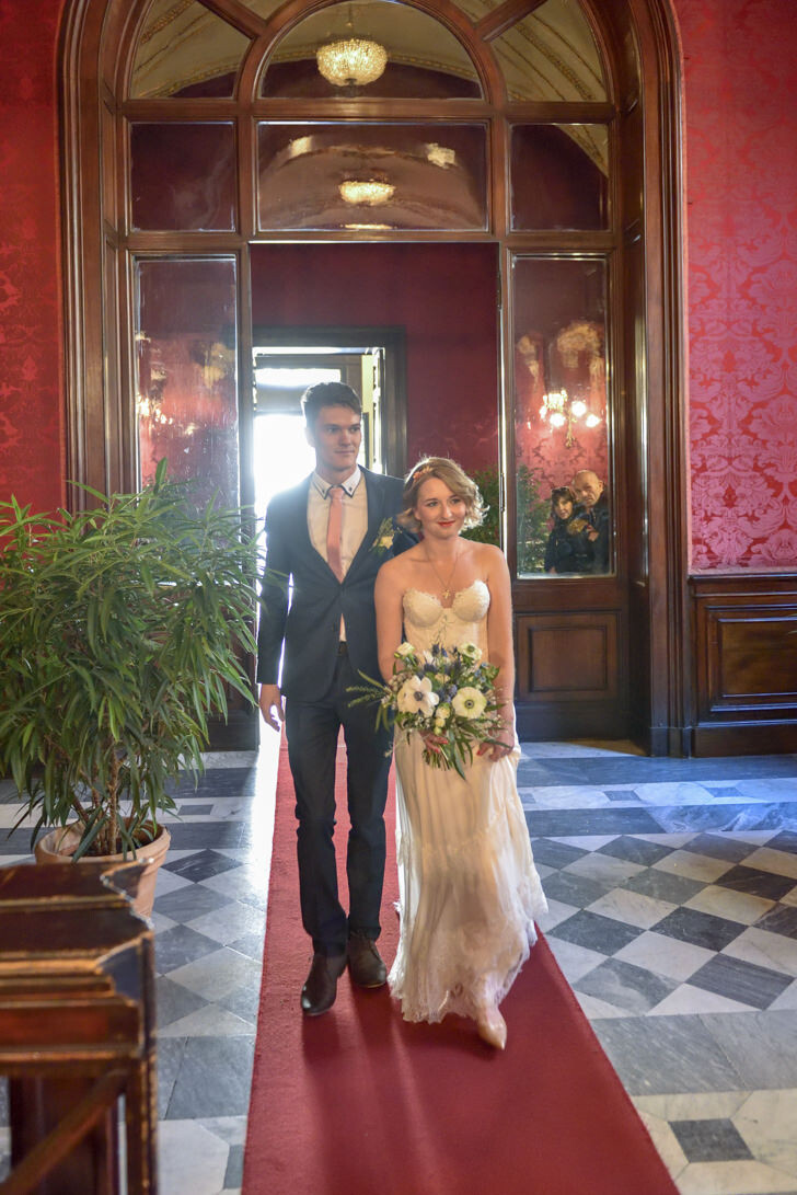 Arrival at Campidoglio Hall