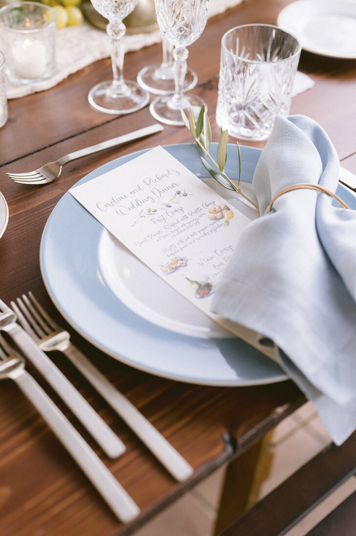 Detail of the table setting