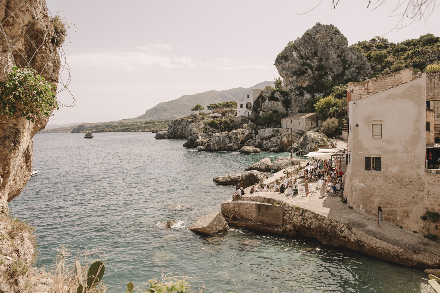 Wedding reception at Tonnara di Scopello