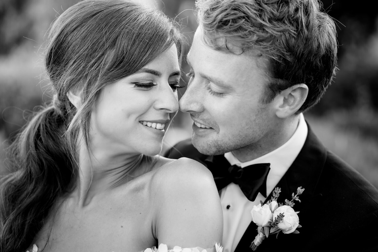 Happy bridal couple
