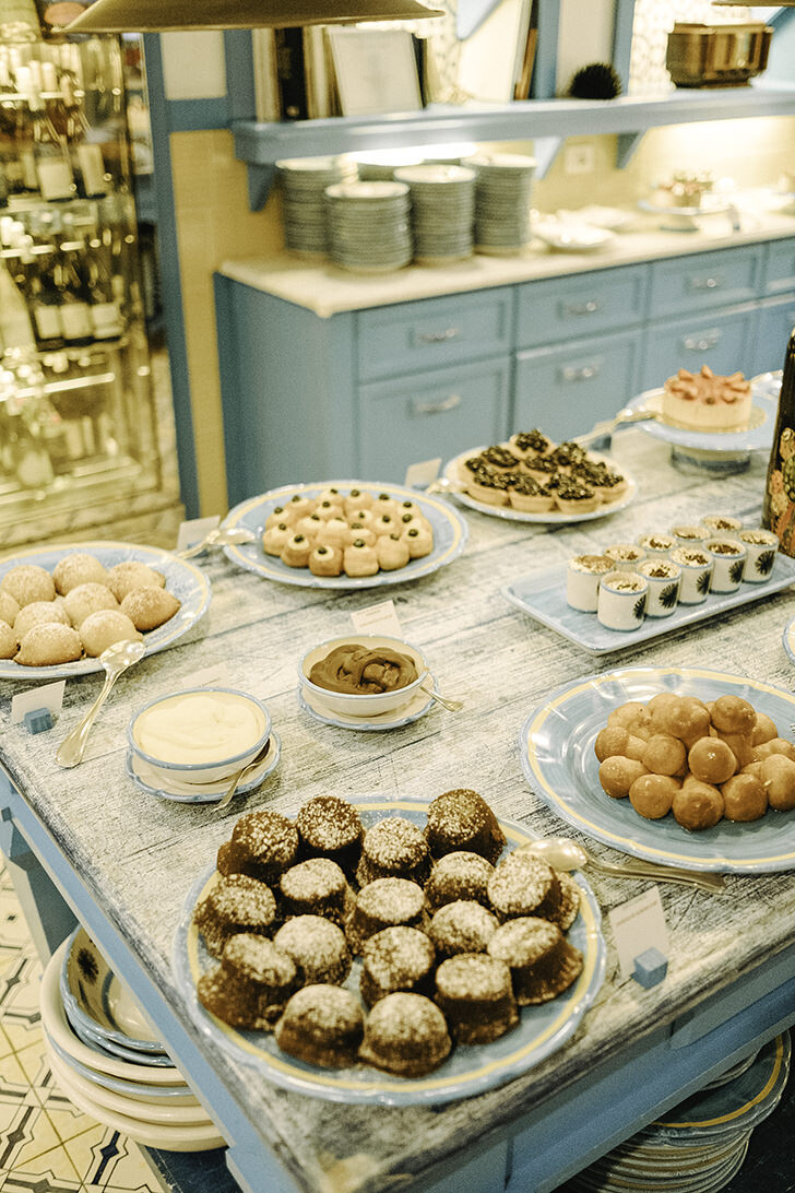 Buffet with Italian desserts