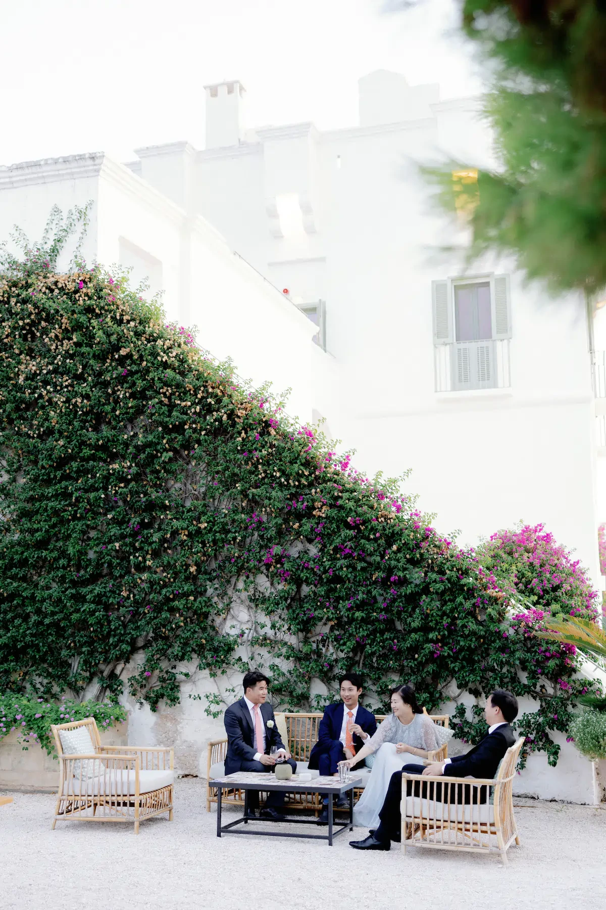 Puglia Masseria Wedding Outdoor Lounge Seating