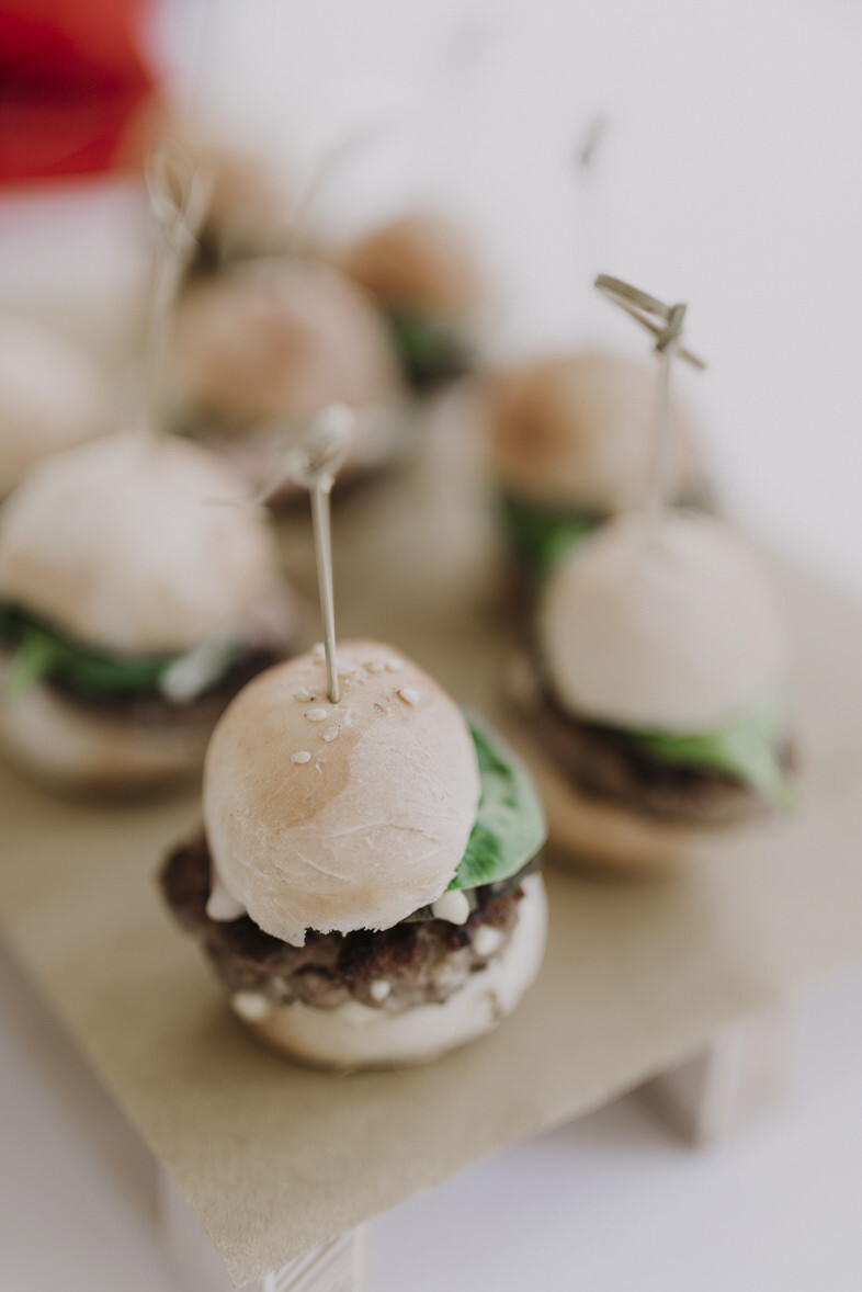Mini sandwiches for wedding cocktail