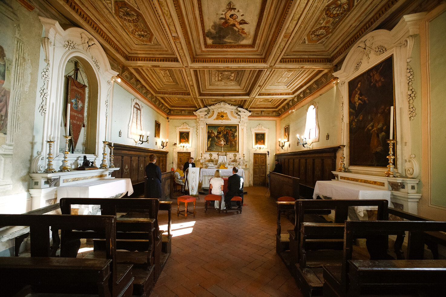 Interior of the church of San Nicolò in Cortona