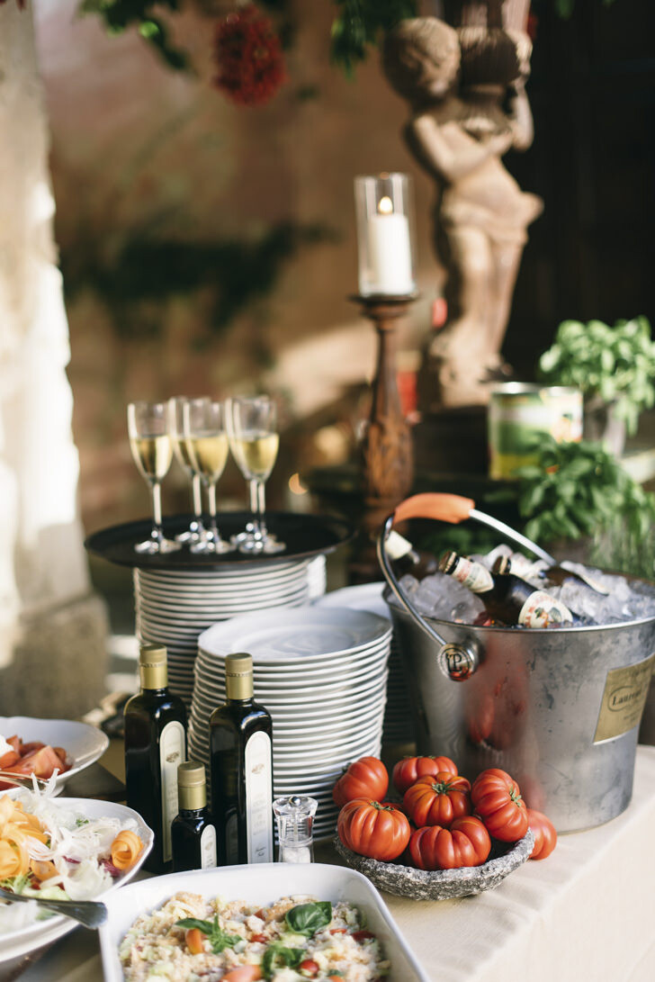 Italian buffet for rehearsal dinner