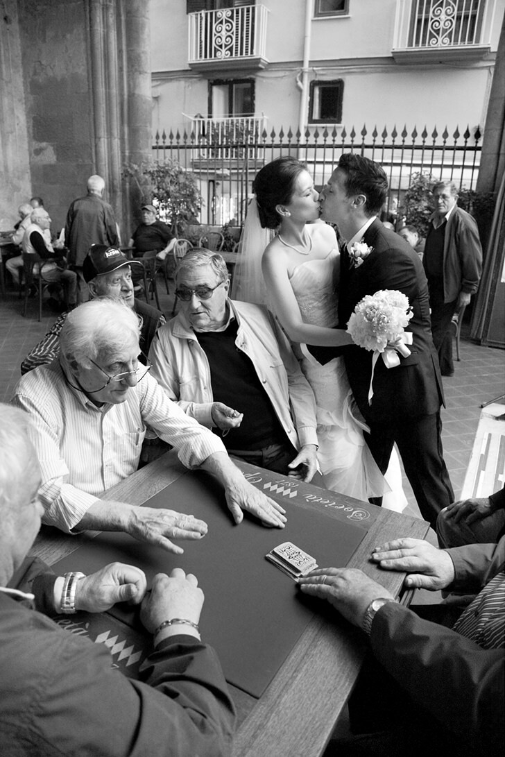 Bridal couple in Sorrento
