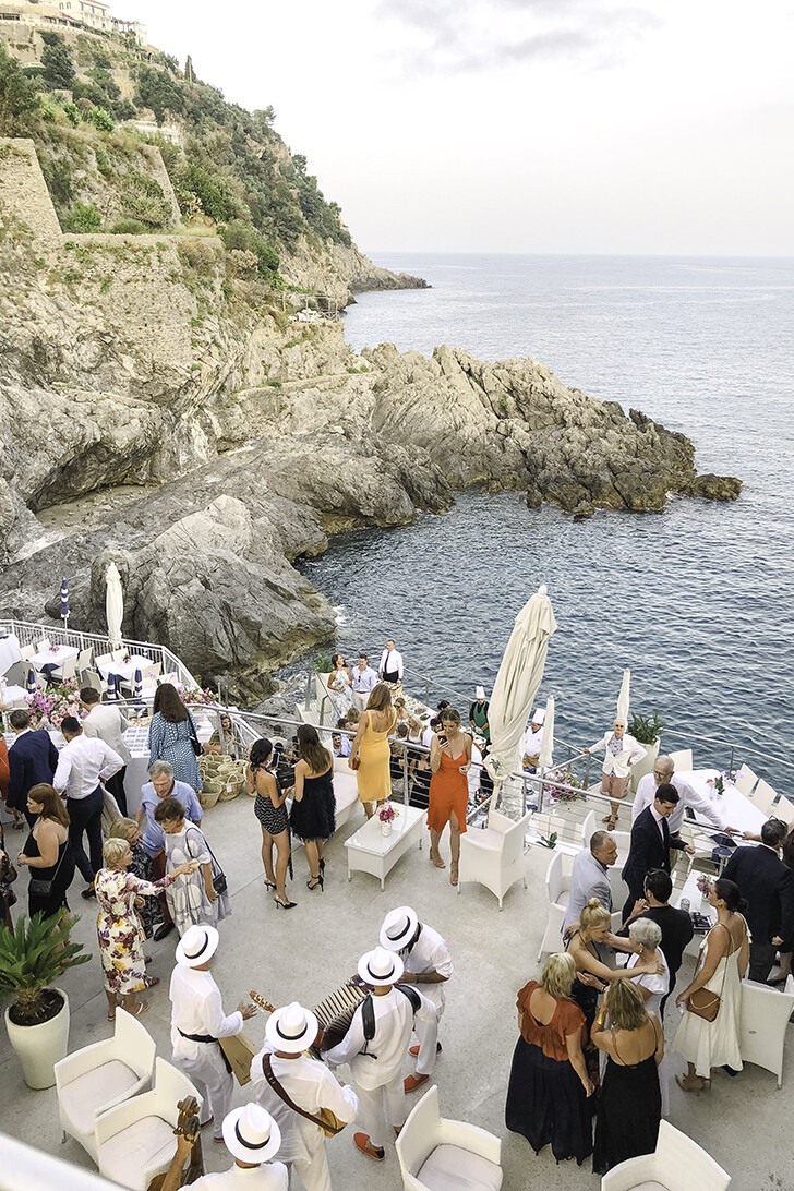 Italian aperitif on the Amalfi Coast