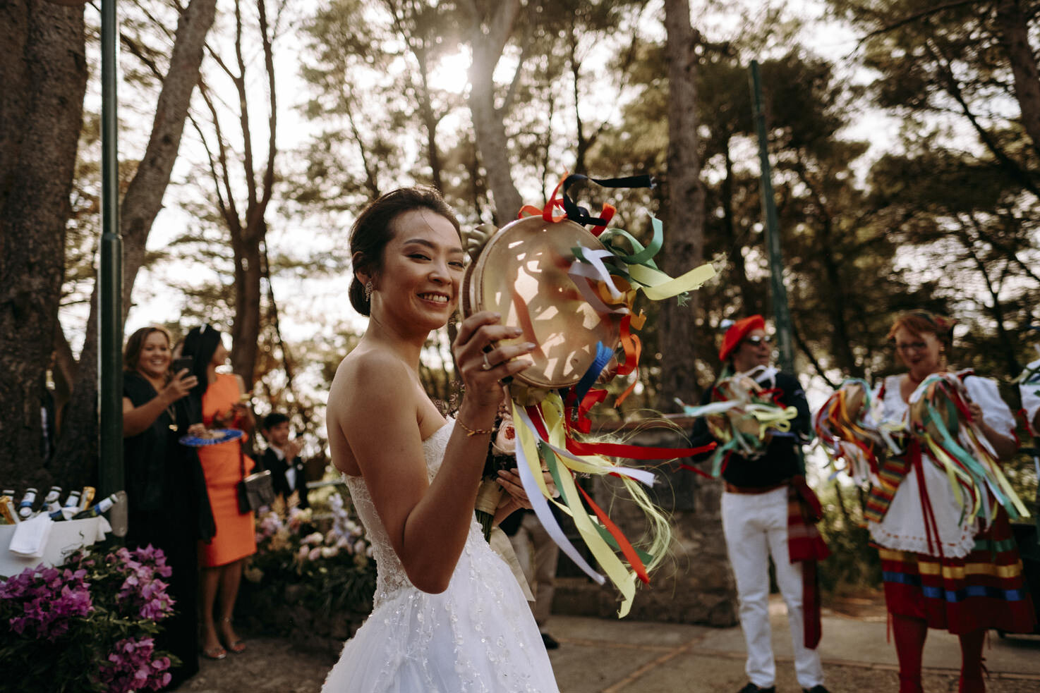 Traditional dancers in Capri