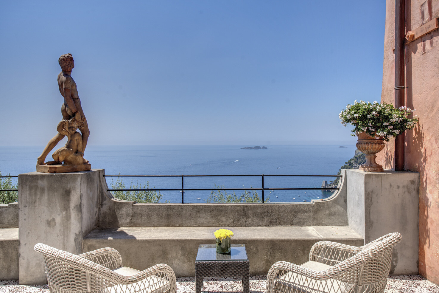 Fantastic sea view from Positano private villa