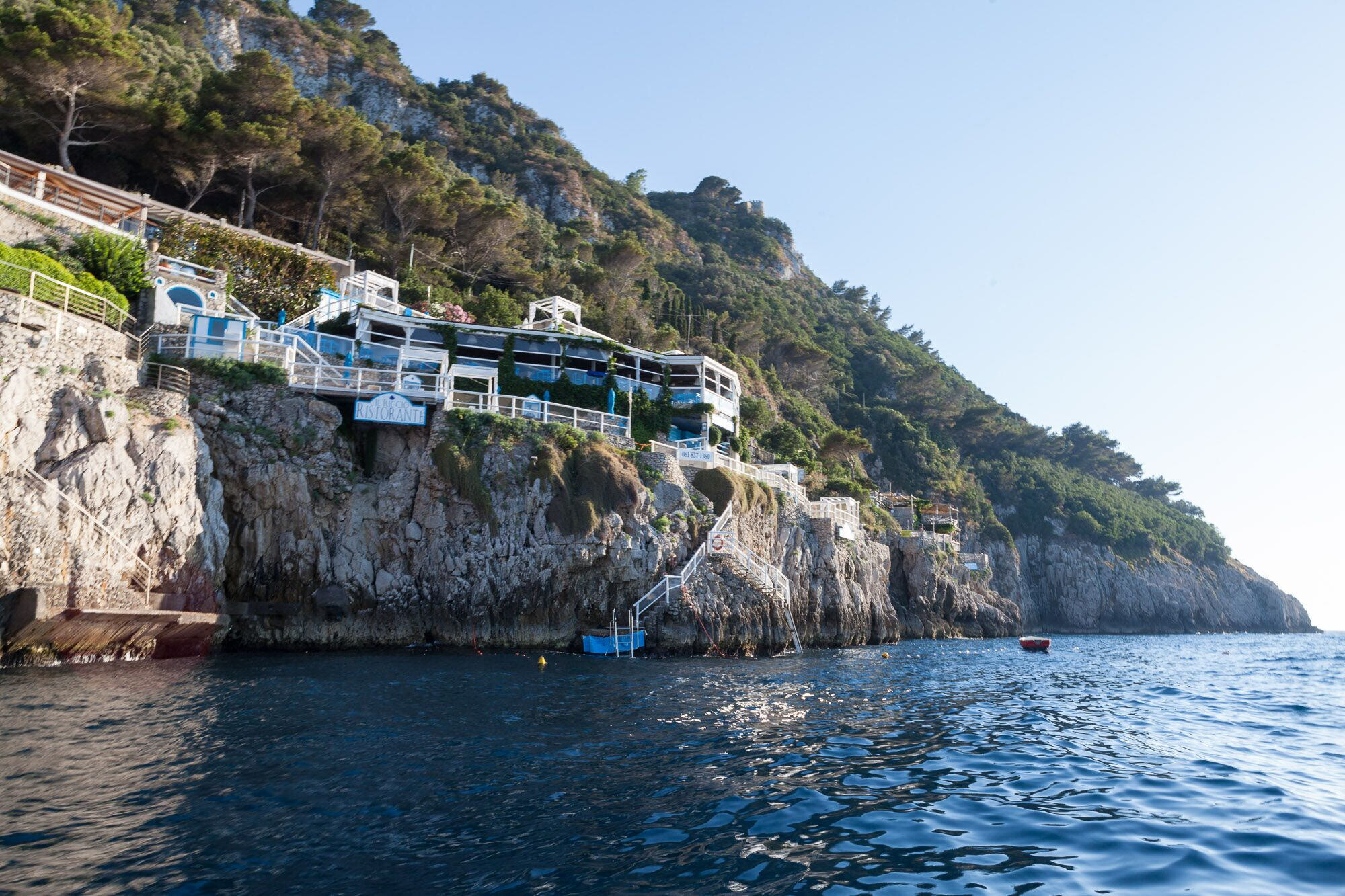 Il Riccio, restaurant on the sea in Capri