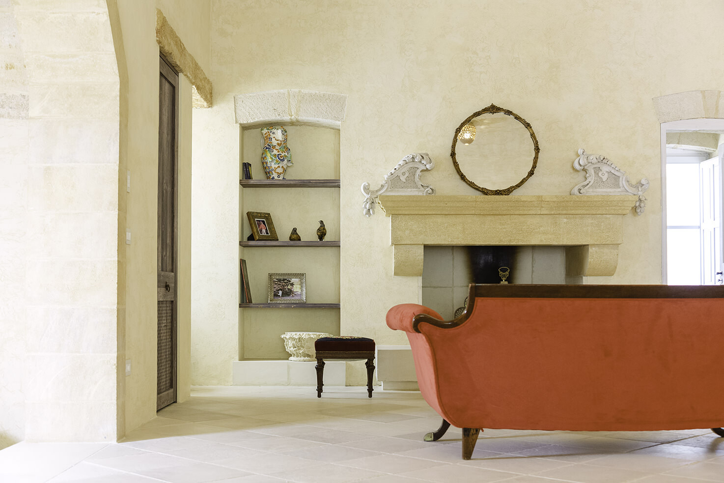 Foyer of Masseria Borgo Mortella