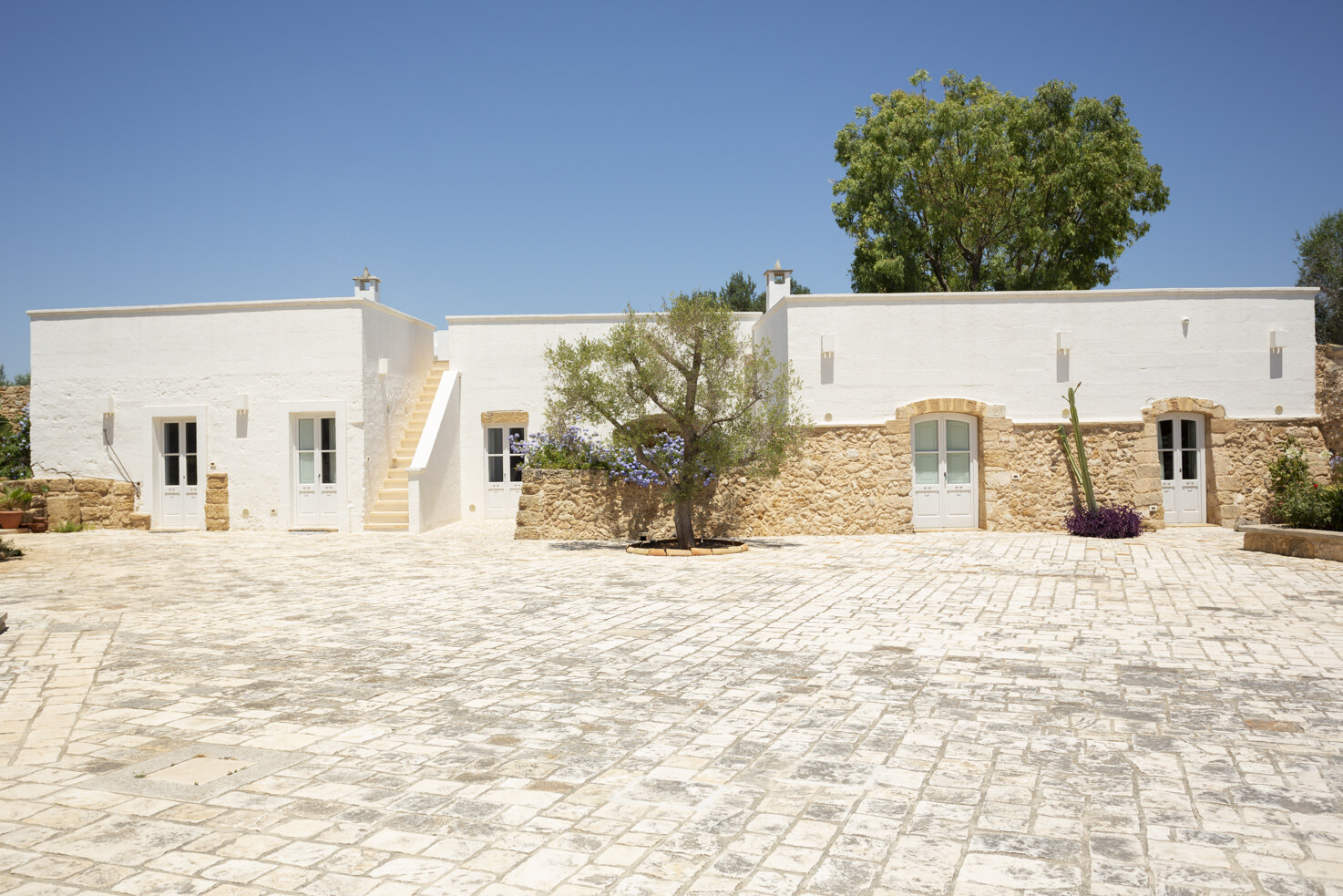 Courtyard of Masseria Borgo Mortella