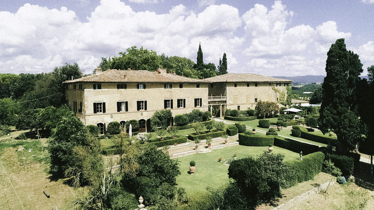 Aerial view of Borgo Stomennano