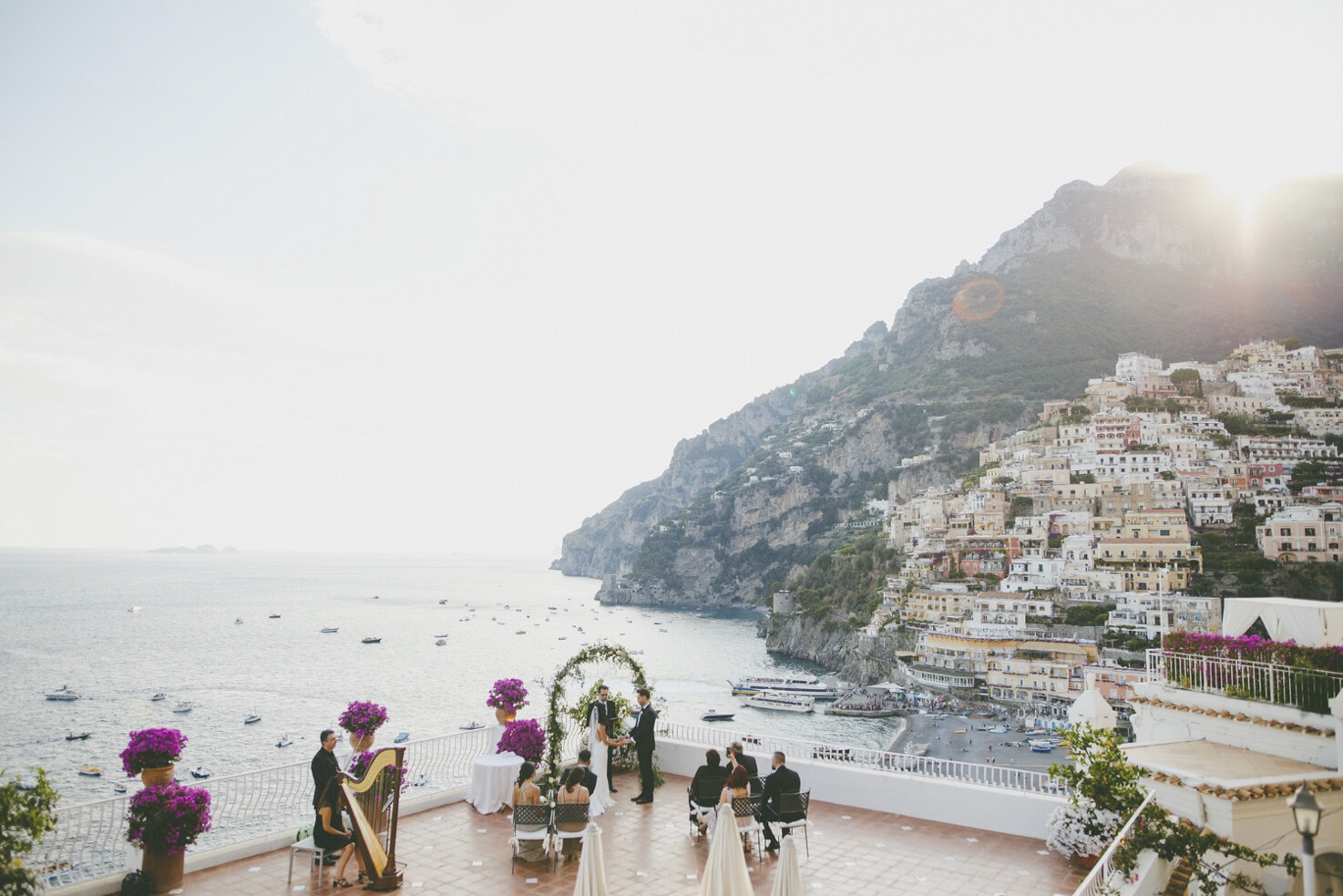 Symbolic ceremony in Positano