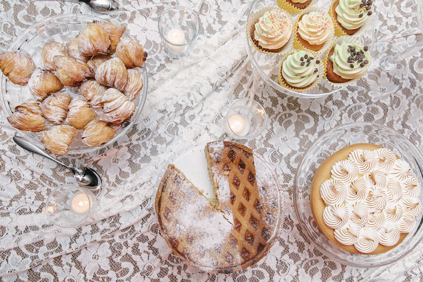 Buffet with Italian desserts